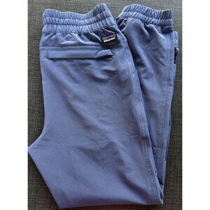 Patagonia Kids 10 Large Drawstring Jogger Pants Blue Pocket Elastic Waist